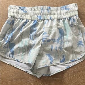 Women's Blue and Gray Shorts